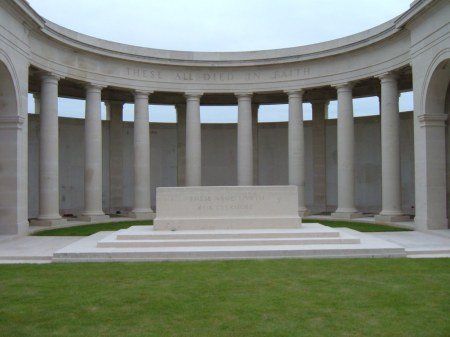 George Douglas is remembered on the Cambrai Louverval Memorial (Image: CWGC website) 