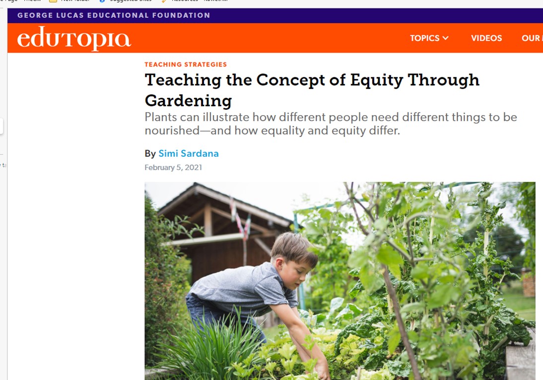 edutopia equity gardening 2021